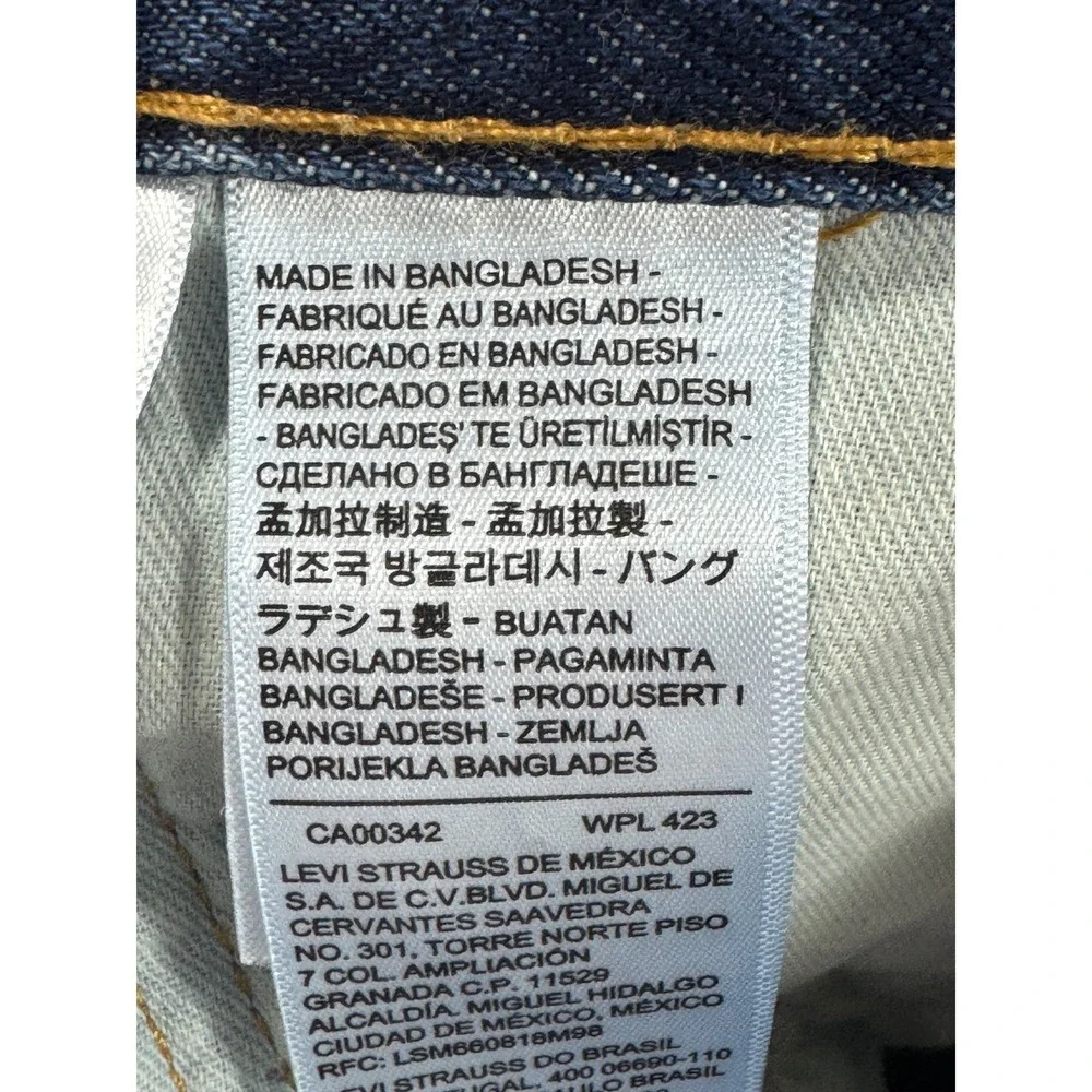Levi's Mens 578 Baggy Fit Wide Leg Blue Denim Jeans 34x30 Meas: 35x28